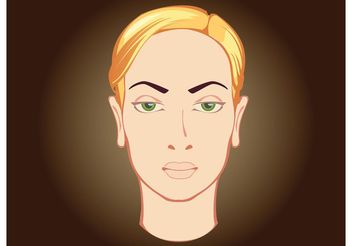 Woman Face - Free vector #157437